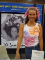 At the booth at the Olympia Expo